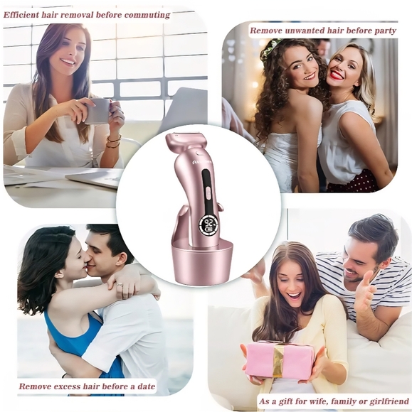 Akunbem Women's Electric Shaver in Pink - Picture 8 of 8
